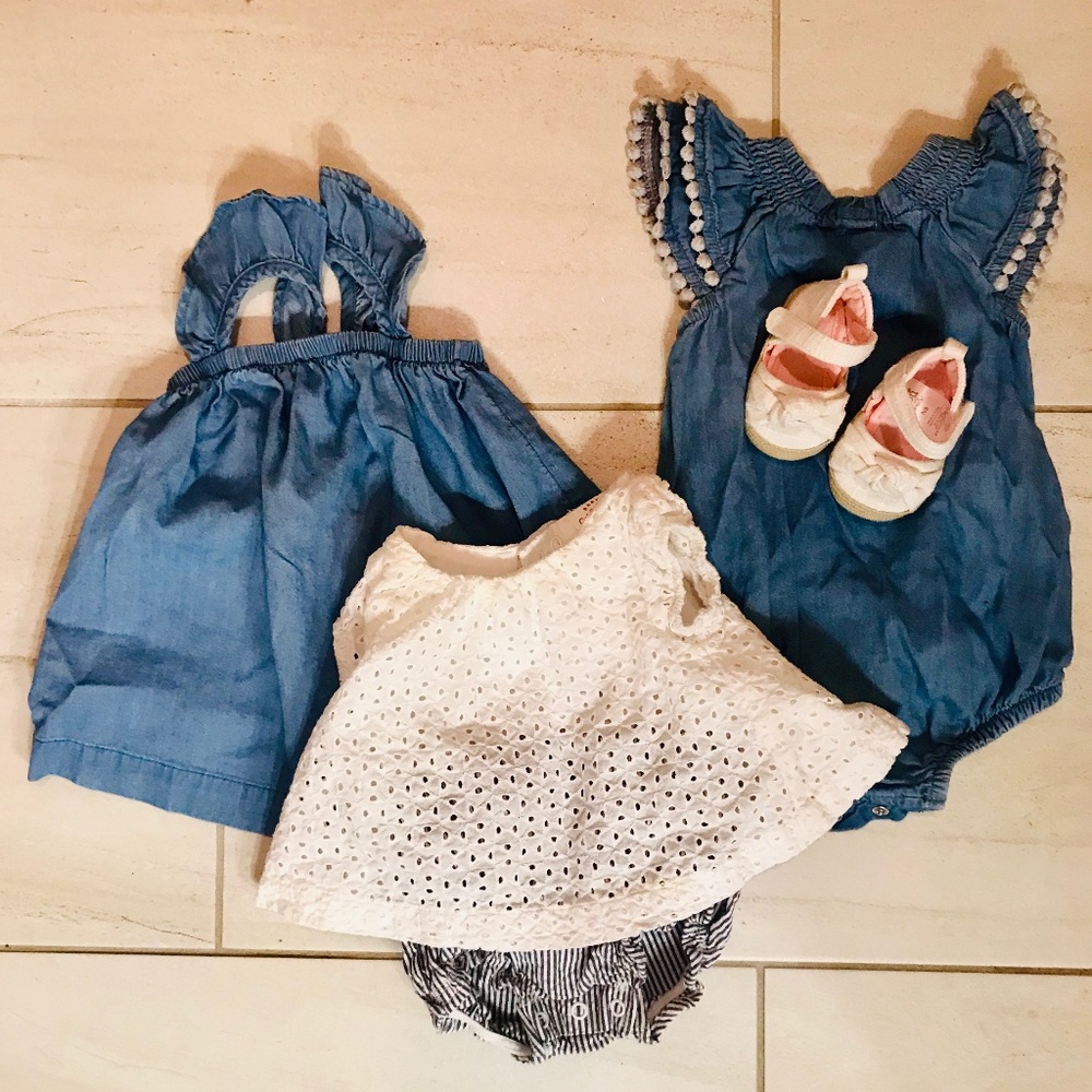 Chambray seersucker lot, cat & jack, old navy